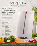 Premium Stainless Steel Vegetable Cutting Board with Chopper | Rust-Proof Kitchen Chopping Board | Viresta Essentials
